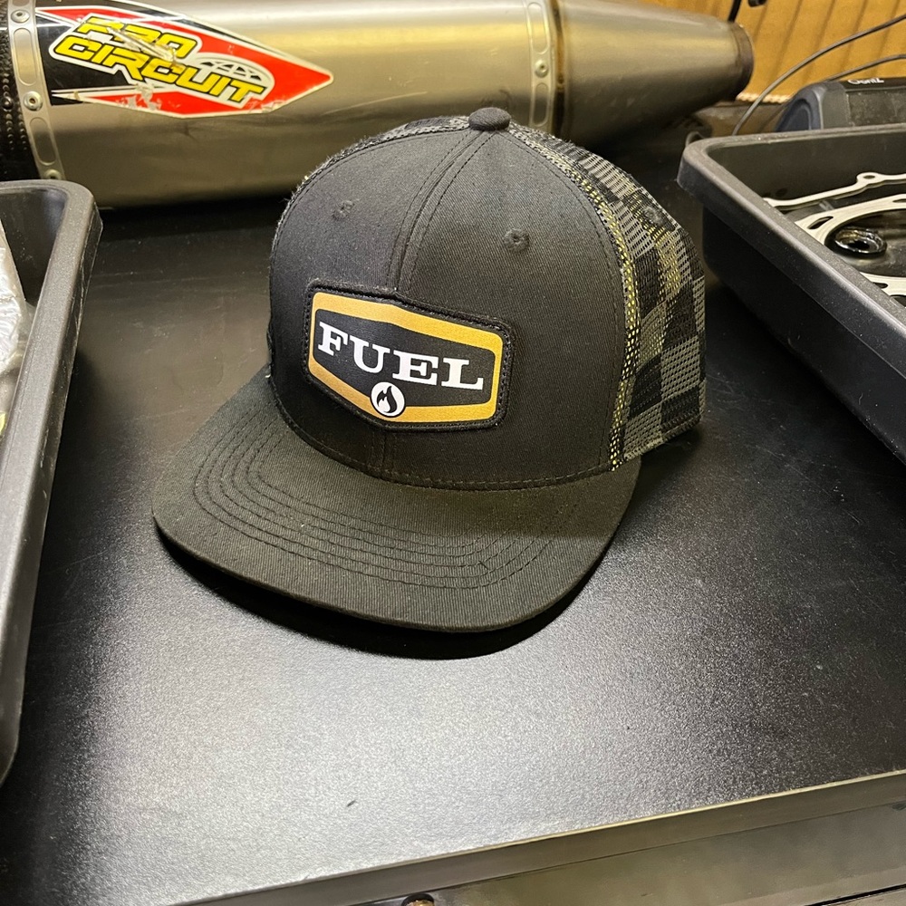 Black and Gold Checkers Men's Cap